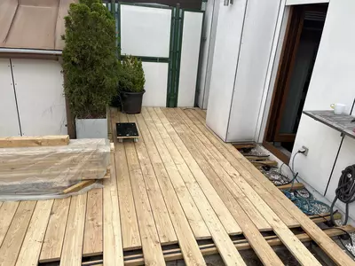 Terrassenbau Bauprojekt TR Baubetreuung